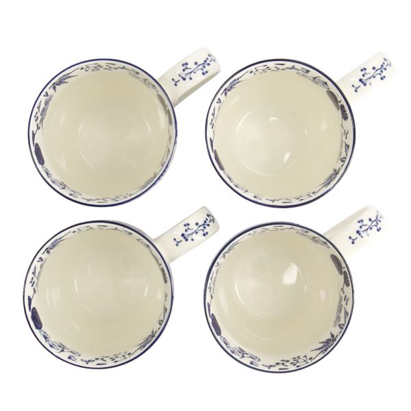 Набор кружек Flora Japonica 4 шт, 8.5x10.2 см, 340 мл, фарфор TOKYO DESIGN
