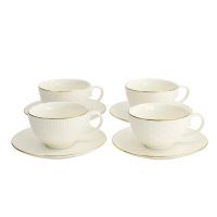 Набор чайных пар Tokyo Design Nippon Rim gold, 8шт, 180 мл, фарфор TOKYO DESIGN