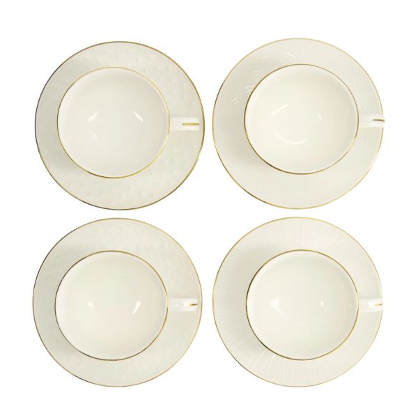 Набор чайных пар Tokyo Design Nippon Rim gold, 8 шт, 180 мл, фарфор TOKYO DESIGN
