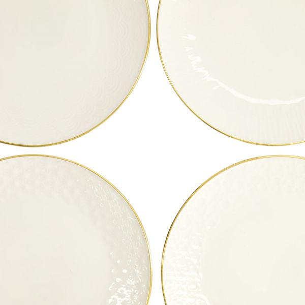 Набор тарелок Tokyo Design Nippon Rim gold, 4 шт, 15 см, фарфор TOKYO DESIGN
