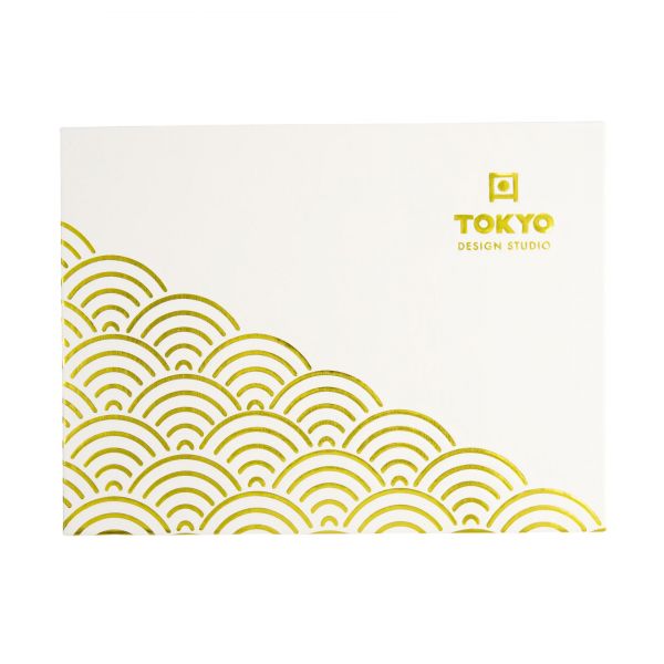 Чайник Nippon White Gold 24x16.5 см, 1300 мл, рисунок Lines, фарфор TOKYO DESIGN
