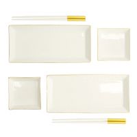 Набор для суши Nippon White Gold , 6 предметов, фарфор TOKYO DESIGN