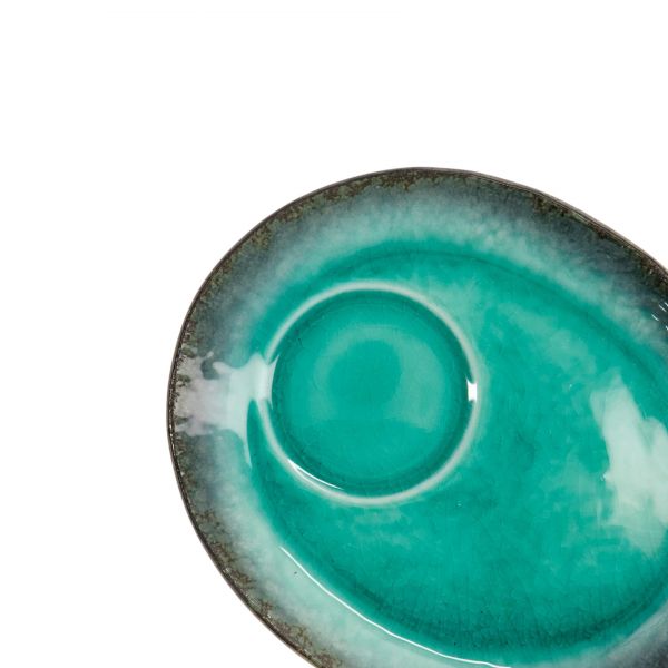 Тарелка Yamasaku Turquoise 18x14x2 см, , керамика TOKYO DESIGN