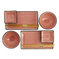 Подарочный набор Glassy Pink 8 предметов, фарфор TOKYO DESIGN