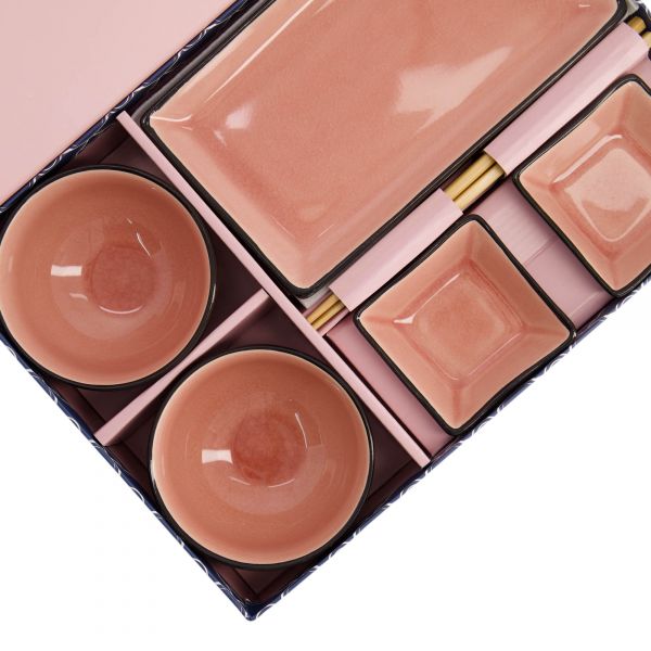 Подарочный набор Glassy Pink 8 предметов, фарфор TOKYO DESIGN
