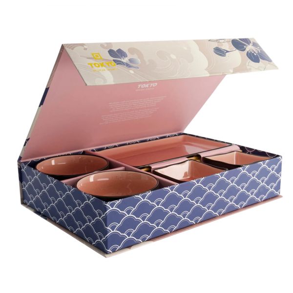 Подарочный набор Glassy Pink 8 предметов, фарфор TOKYO DESIGN
