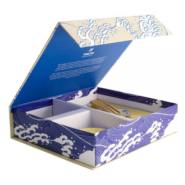 Набор для суши 6 предметов Kawaii Hokusai, фарфор TOKYO DESIGN
