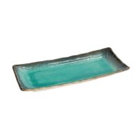 Тарелка Yamasaku Green Oblong 25.8x18.4x3.6 см, керамика TOKYO DESIGN