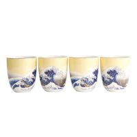 Набор Kawaii Hokusai 4 кружки 7x8 см, 170 мл TOKYO DESIGN