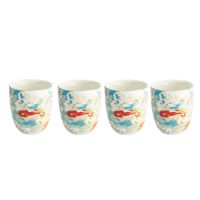 Набор кружек Kawaii Hokusai 4 шт 7x8 см, 170 мл, фарфор TOKYO DESIGN