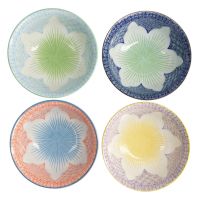 Набор тарелок Tokyo Design Lily Flower 4шт 14.8х6.8 см 550 мл фарфор TOKYO DESIGN