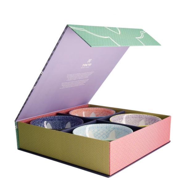 Набор тарелок Tokyo Design Lily Flower 4 шт 14.8х6.8 см, 550 мл фарфор TOKYO DESIGN
