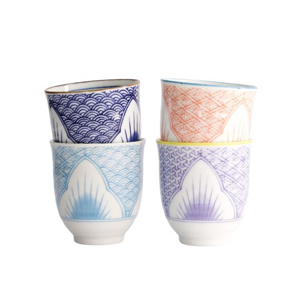 Набор Lily Flower 4 кружки 7.8x8.2 см, 250 мл, фарфор TOKYO DESIGN
