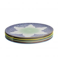 Набор Lily Flower 4 тарелки 26x3 см, фарфор TOKYO DESIGN