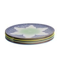 Набор Lily Flower 4 тарелки 26x3 см, фарфор TOKYO DESIGN