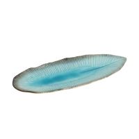 Тарелка Yamasaku Green Oblong 33x13.5x2.5 см, керамика TOKYO DESIGN
