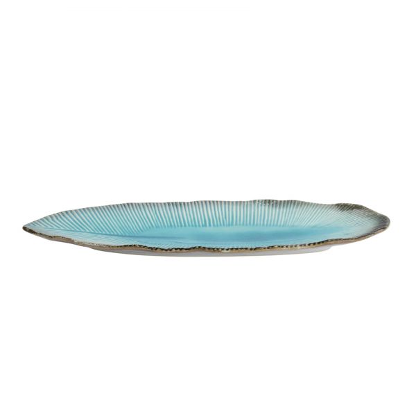 Тарелка Yamasaku Green Oblong 33x13.5x2.5 см, керамика TOKYO DESIGN