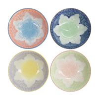 Набор Lily Flower 4 чаши 14.8x6.8 см, 550 мл, фарфор TOKYO DESIGN