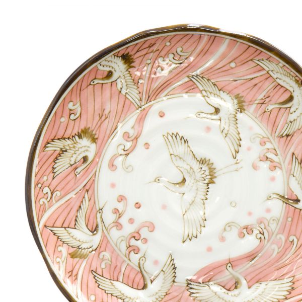 Тарелка Crane Pink 16.5x2 см, фарфор TOKYO DESIGN
