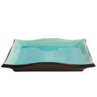 Тарелка Glassy Turquoise 22.2x22.2x3.2 см, керамика TOKYO DESIGN