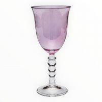 Бокал для вина PERLE PINK, розовый, хрустальное стекло Cre Art