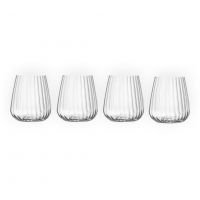 Набор стаканов для воды STEMLESS 450 мл, 4 шт, Optica, A13191GTY021990, LUIGI BORMIOLI