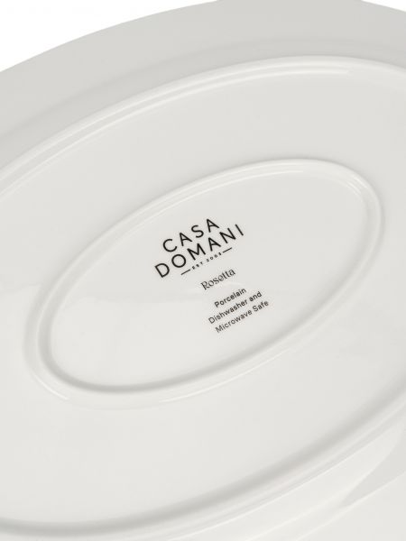 Блюдо, 37х25 см, фарфор P, бело-синее, Rosetta