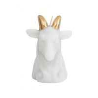 Свеча, 10 см, молочно-золотистая, Козел, Goat