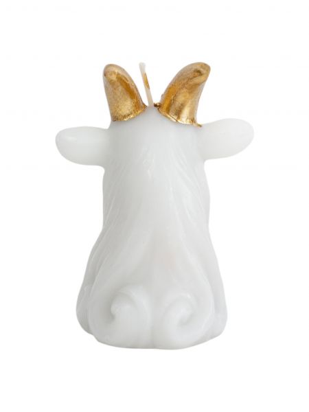 Свеча, 10 см, молочно-золотистая, Козел, Goat