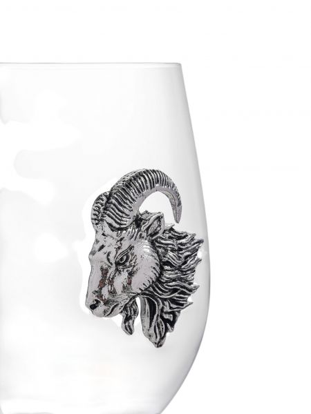 Стакан 520 мл, стекло/металл, Серебристый козел, Goat ANNA LAFARG
