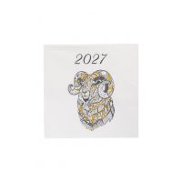 Салфетки бумажные, 21х21 см, 20 шт, квадратные, белые, Архар, Sheep