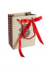 Пакет подарочный 12х16 см, бумага, молочный, Елка, New Year ANNA LAFARG