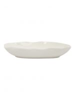 Тарелка суповая 22 см, 600 мл, фарфор, белая, Волнистый край, White ocean ANNA LAFARG