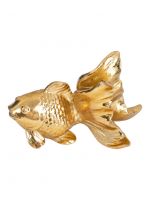 Статуэтка 15х8х10 см, полирезин, золотистая, Рыбка, Sea ANNA LAFARG