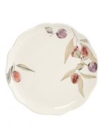 Тарелка обеденная 25 см, керамика, белая, Сливы, Plum Orchard ANNA LAFARG