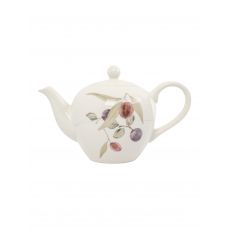 Чайник заварочный 1.2 л, керамика, белый, Сливы, Plum Orchard ANNA LAFARG