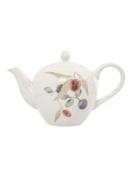 Чайник заварочный 1.2 л, керамика, белый, Сливы, Plum Orchard ANNA LAFARG
