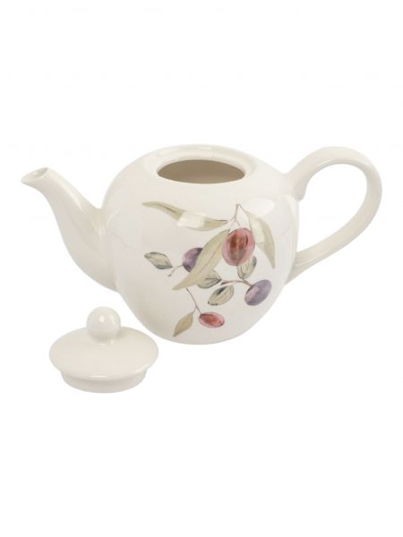 Чайник заварочный 1.2 л, керамика, белый, Сливы, Plum Orchard ANNA LAFARG
