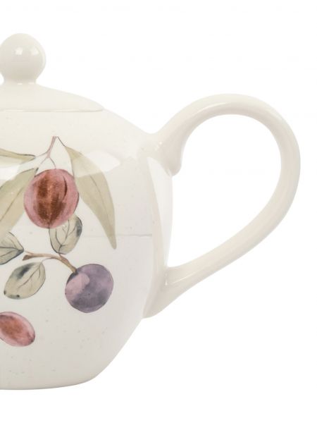 Чайник заварочный 1.2 л, керамика, белый, Сливы, Plum Orchard ANNA LAFARG
