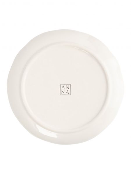 Тарелка закусочная 20 см, керамика, белая, Сливы, Plum Orchard ANNA LAFARG