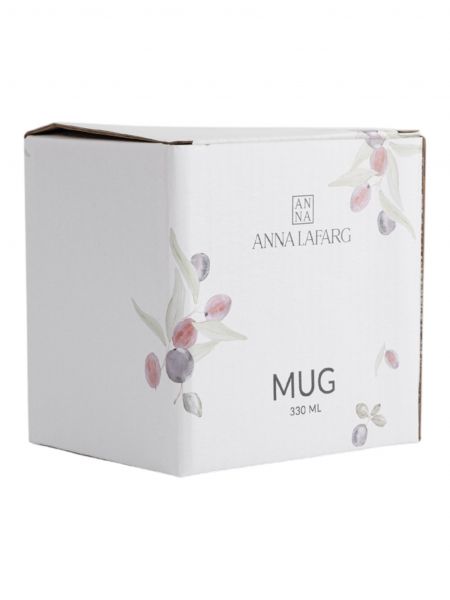 Кружка 330 мл, керамика, белая, Сливы, Plum Orchard ANNA LAFARG