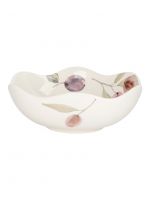 Салатник 21 см, 1,1 л, керамика, белый, Сливы, Plum Orchard ANNA LAFARG