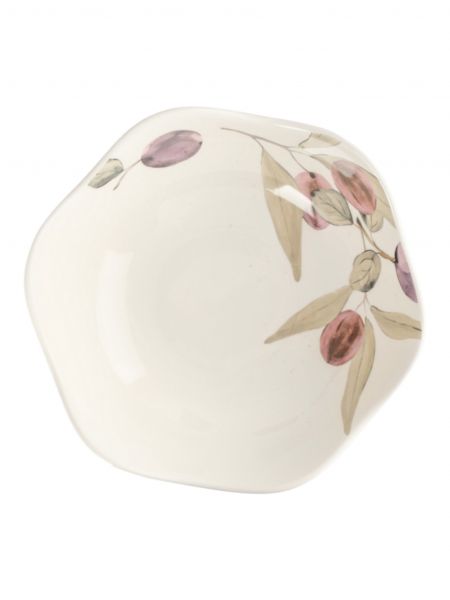 Салатник 21 см, 1,1 л, керамика, белый, Сливы, Plum Orchard ANNA LAFARG