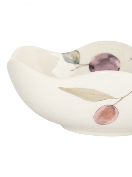 Салатник 21 см, 1,1 л, керамика, белый, Сливы, Plum Orchard ANNA LAFARG