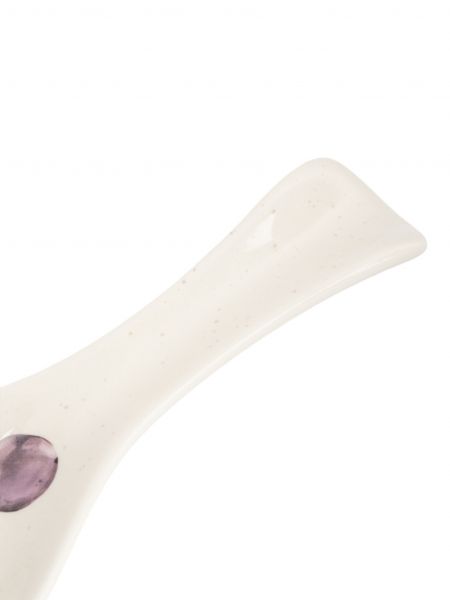 Подставка под ложку 25 см, керамика, белая, Сливы, Plum Orchard ANNA LAFARG
