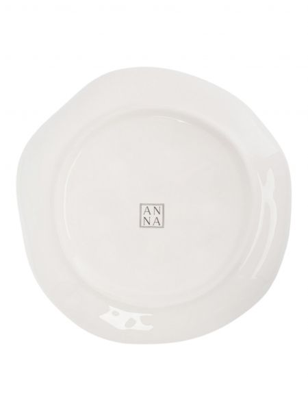 Тарелка закусочная 22 см, керамика, белая, Рыбки, Sea world ANNA LAFARG
