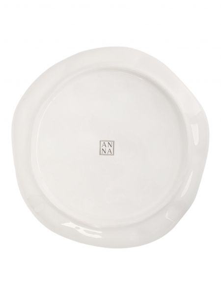 Тарелка обеденная 25 см, керамика, белая, Рыбки, Sea world ANNA LAFARG