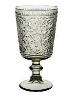 Бокал-кубок для вина 320 мл, стекло, зеленый, Folklore ANNA LAFARG