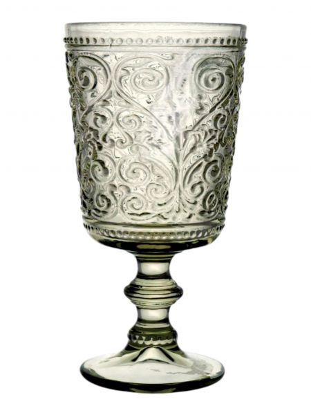 Бокал-кубок для вина 320 мл, стекло, зеленый, Folklore ANNA LAFARG
