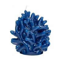 Свеча 10x11 см, синяя, Коралл, Sea ANNA LAFARG